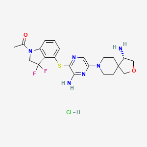 molecular formula C22H27ClF2N6O2S B8175972 SHP2-IN-6 (hydrochloride) 