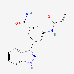 molecular formula C18H16N4O2 B8175989 Mkk7-cov-9 