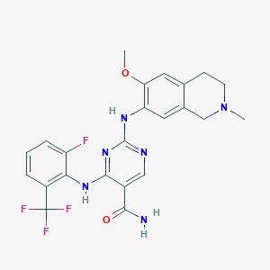 molecular formula C23H22F4N6O2 B8175997 Hpk1-IN-3 