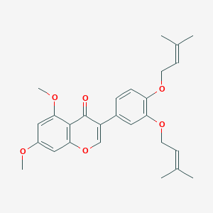 molecular formula C27H30O6 B8176003 Glabrescione B 