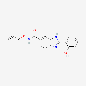 2-(2-hydroxyphenyl)-N-prop-2-enoxy-3H-benzimidazole-5-carboxamide