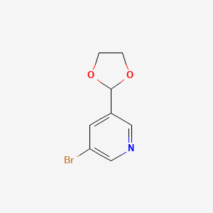 3-Bromo-5-(1,3-dioxolan-2-YL)pyridine