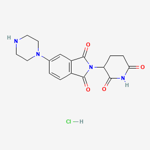 molecular formula C17H19ClN4O4 B8176180 Thalidomide-piperazine (hydrochloride) 