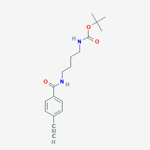 molecular formula C18H24N2O3 B8176235 tert-Butyl (4-(4-ethynylbenzamido)butyl)carbamate 