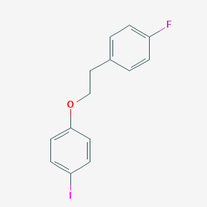 molecular formula C14H12FIO B8176288 1-Fluoro-4-(2-(4-iodophenoxy)ethyl)benzene 