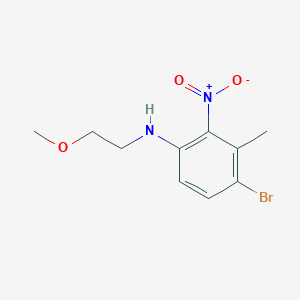 4-Bromo-N-(2-methoxyethyl)-3-methyl-2-nitroaniline