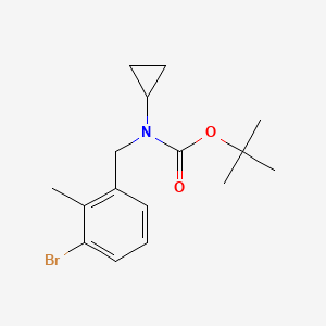 molecular formula C16H22BrNO2 B8176530 tert-Butyl 3-bromo-2-methylbenzyl(cyclopropyl)carbamate 
