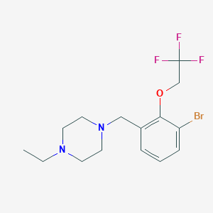 1-(3-Bromo-2-(2,2,2-trifluoroethoxy)benzyl)-4-ethylpiperazine