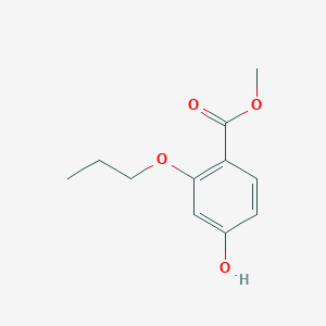 molecular formula C11H14O4 B8176619 Methyl 4-hydroxy-2-propoxybenzoate 
