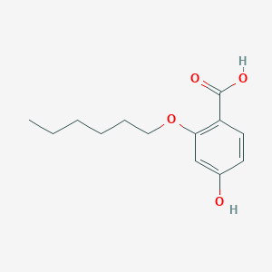 molecular formula C13H18O4 B8176620 2-(Hexyloxy)-4-hydroxybenzoic acid 