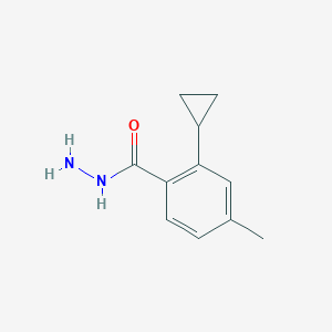 molecular formula C11H14N2O B8176642 2-Cyclopropyl-4-methylbenzohydrazide 