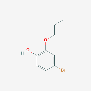 molecular formula C9H11BrO2 B8176658 4-Bromo-2-propoxyphenol 