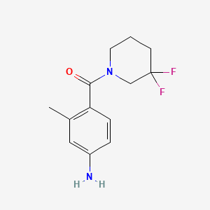 molecular formula C13H16F2N2O B8176808 (4-Amino-2-methylphenyl)(3,3-difluoropiperidin-1-yl)methanone 