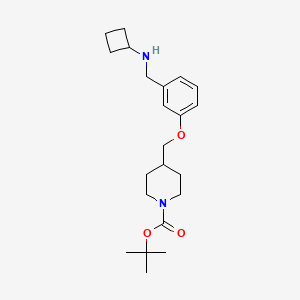 tert-Butyl 4-((3-((cyclobutylamino)methyl)phenoxy)methyl)piperidine-1-carboxylate