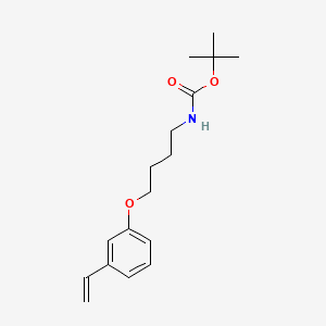 molecular formula C17H25NO3 B8176840 tert-Butyl (4-(3-vinylphenoxy)butyl)carbamate 