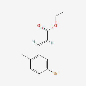 (E)-ethyl 3-(5-bromo-2-methylphenyl)acrylate