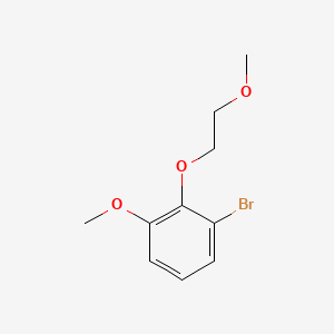 molecular formula C10H13BrO3 B8176866 1-Bromo-3-methoxy-2-(2-methoxyethoxy)benzene 
