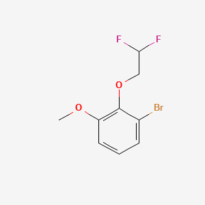 molecular formula C9H9BrF2O2 B8176872 1-Bromo-2-(2,2-difluoroethoxy)-3-methoxybenzene 