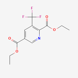 Diethyl 3-(trifluoromethyl)pyridine-2,5-dicarboxylate