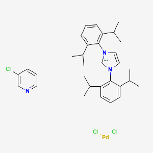 molecular formula C32H40Cl3N3Pd B8176957 CID 11607184 