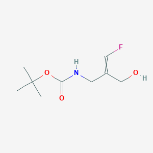molecular formula C9H16FNO3 B8177033 (E)-2-[(Boc-amino)methyl]-3-fluoro-2-propen-1-ol 