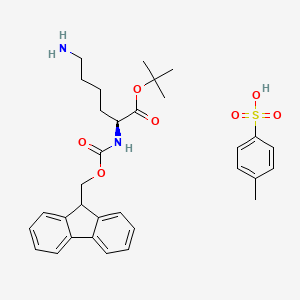 molecular formula C32H40N2O7S B8177044 tert-Butyl (S)-6-Amino-2-(Fmoc-amino)hexanoate 4-Methylbenzenesulfonate 