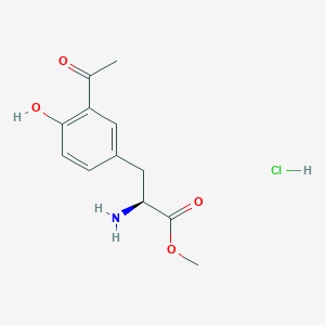 molecular formula C12H16ClNO4 B8177050 3-Acetyl-L-tyrosine Methyl Ester Hydrochloride 