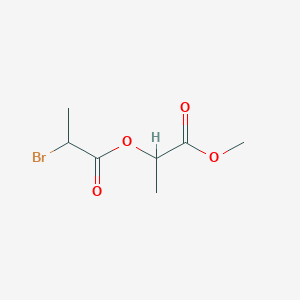 molecular formula C7H11BrO4 B8177065 1-Methoxy-1-oxo-2-propyl 2-Bromopropanoate 