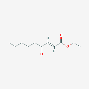 molecular formula C11H18O3 B8177086 Ethyl (E)-4-oxonon-2-enoate 