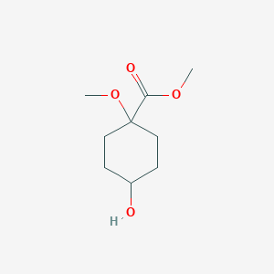 molecular formula C9H16O4 B8177094 Methyl 4-Hydroxy-1-methoxycyclohexanecarboxylate 