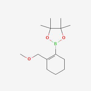 molecular formula C14H25BO3 B8177116 2-(Methoxymethyl)cyclohexene-1-boronic Acid Pinacol Ester 