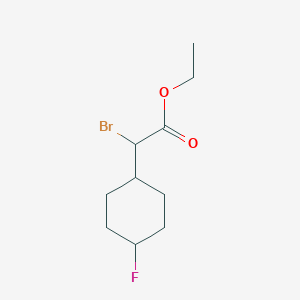 molecular formula C10H16BrFO2 B8177124 Ethyl 2-Bromo-2-(4-fluorocyclohexyl)acetate 