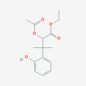 Ethyl 2-acetoxy-3-(2-hydroxyphenyl)-3-methylbutanoate