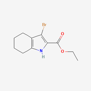 molecular formula C11H14BrNO2 B8177137 Ethyl 3-Bromo-4,5,6,7-tetrahydro-1H-indole-2-carboxylate 
