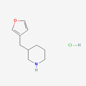 molecular formula C10H16ClNO B8177160 3-(3-Furylmethyl)piperidine Hydrochloride 