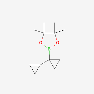 molecular formula C12H21BO2 B8177167 Bi(cyclopropane)-1-boronic Acid Pinacol Ester 