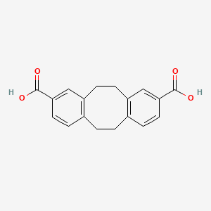 molecular formula C18H16O4 B8177176 5,6,11,12-Tetrahydrodibenzo[a,e][8]annulene-2,9-dicarboxylic Acid 