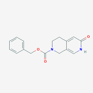 molecular formula C16H16N2O3 B8177185 7-Cbz-5,6,7,8-tetrahydro-2,7-naphthyridin-3(2H)-one 