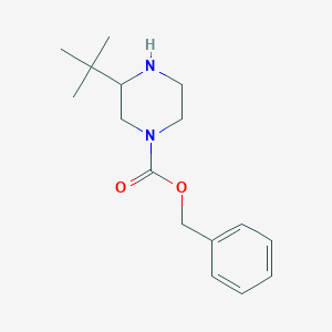 molecular formula C16H24N2O2 B8177202 1-Cbz-3-(tert-butyl)piperazine 