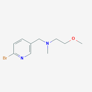 molecular formula C10H15BrN2O B8177231 N-[(6-Bromo-3-pyridyl)methyl]-2-methoxy-N-methylethanamine 