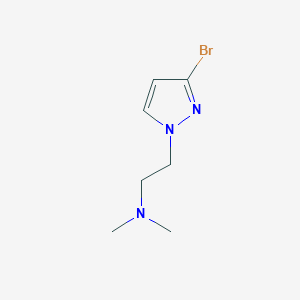 molecular formula C7H12BrN3 B8177293 2-(3-Bromo-1-pyrazolyl)-N,N-dimethylethanamine 