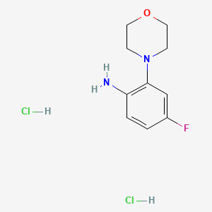 molecular formula C10H15Cl2FN2O B8177300 4-Fluoro-2-morpholinoaniline Dihydrochloride 