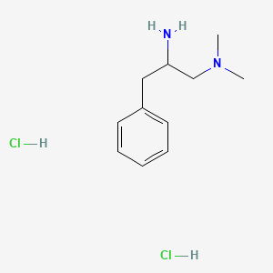 molecular formula C11H20Cl2N2 B8177307 N1,N1-Dimethyl-3-phenylpropane-1,2-diamine 2HCl 