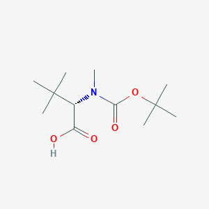 molecular formula C12H23NO4 B8177315 N-Boc-N,3-dimethyl-L-valine CAS No. 136092-79-0
