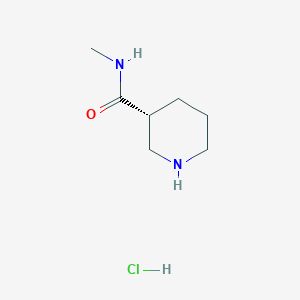 molecular formula C7H15ClN2O B8177335 (R)-N-Methylpiperidine-3-carboxamide hydrochloride 