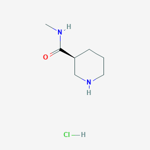 molecular formula C7H15ClN2O B8177342 (3S)-N-Methyl-3-piperidinecarboxamide HCl 