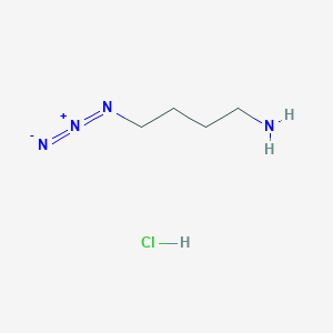 molecular formula C4H11ClN4 B8177349 4-Azido-1-butanamine HCl 