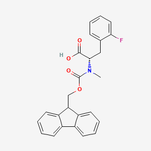 molecular formula C25H22FNO4 B8177384 Fmoc-2-fluoro-N-methyl-L-phenylalanine 