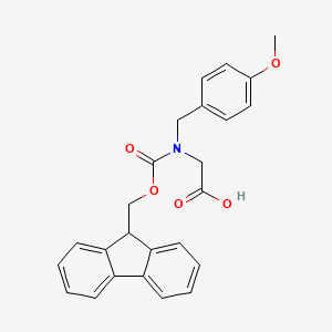 molecular formula C25H23NO5 B8177409 N-Fmoc-4-methoxybenzyl-glycine 