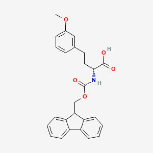 molecular formula C26H25NO5 B8177416 N-Fmoc-(R)-3-methoxy-homophenylalanine 